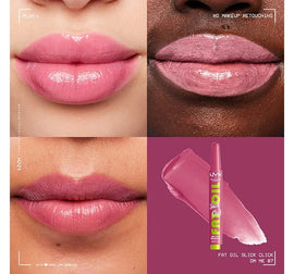 NYX Fat Oil Slick Click Shiny Lip Balm - 07 Dm Me - Branded Beauty