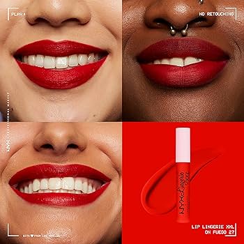 NYX Lingerie XXL Matte Liquid Lipstick - 27 On Fuego - Branded Beauty