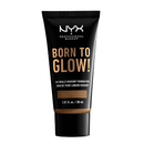 NYX Professional Makeup Born To Glow Naturally Radiant Foundation - 18 Deep Sable - Branded Beauty