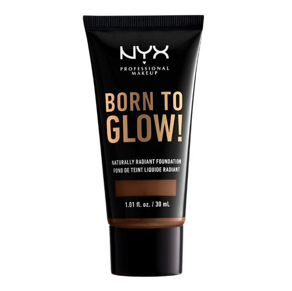 NYX Professional Makeup Born To Glow Naturally Radiant Foundation - 20 Deep Rich - Branded Beauty