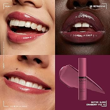 NYX Professional Makeup Butter Gloss - Cranberry Pie 41 - Branded Beauty
