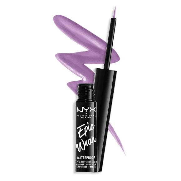 NYX Professional Makeup Epic Wear Waterproof Eye&Body Liquid Liner - 06 Lilac - Branded Beauty