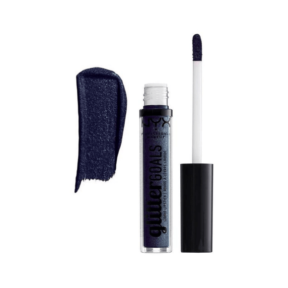 NYX Professional Makeup Glitter Goals Liquid Lipstick - 09 Oil Spill - Branded Beauty