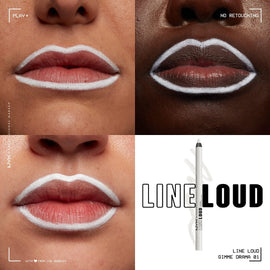 NYX Professional Makeup Line Loud Lip Pencil - 001 Gimme Drama - Branded Beauty