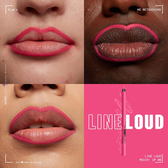 NYX Professional Makeup Line Loud Lip Pencil - 08 Movin' Up - Branded Beauty