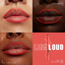 NYX Professional Makeup Line Loud Lip Pencil - 10 Stay Stuntin' - Branded Beauty