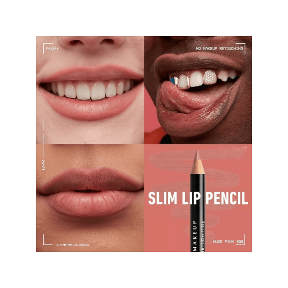 NYX Professional Makeup Lip Pencil - 858 Nude Pink - Branded Beauty