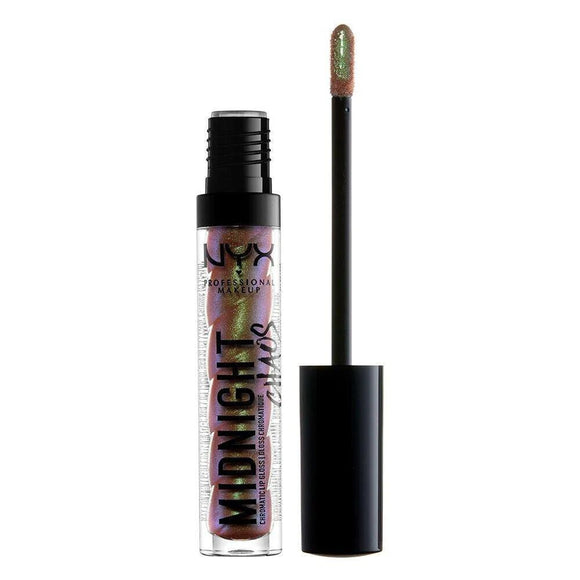 NYX Professional Makeup Midnight Chaos Chromatic Lip Gloss - Moonbeam - Branded Beauty