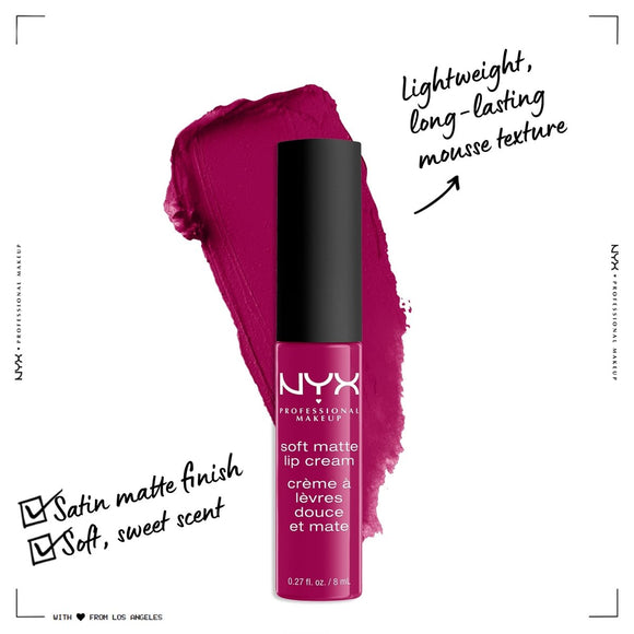 NYX Professional Makeup Soft Matte Lip Cream - 27 Madrid - Branded Beauty