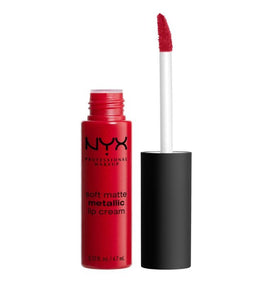 NYX Soft Matte Metallic Lip Cream - 01 Monte Carlo - Branded Beauty