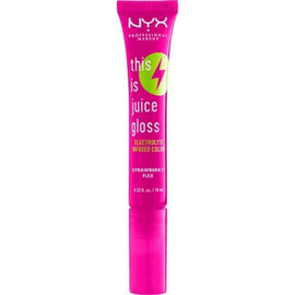 NYX This Is Juice Gloss Electrolyte Infused Color - 03 Strawberry Flex - Branded Beauty