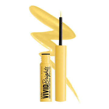 NYX Vivid Brights Matte Liquid Eyeliner - 03 Had Me At Yellow - Branded Beauty