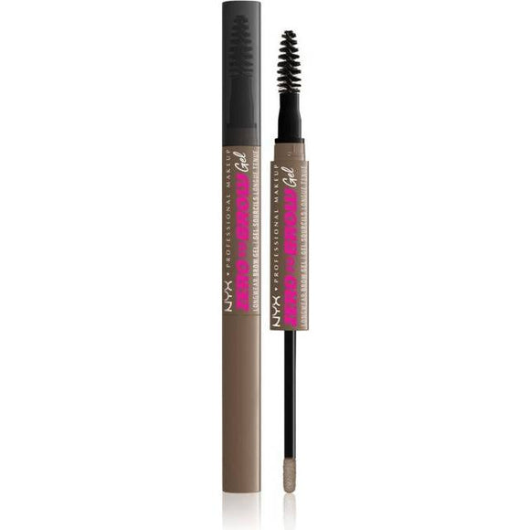 NYX Zero To Brow Longwear Waterproof Eyebrow Gel - 05 Ash Brown - Branded Beauty