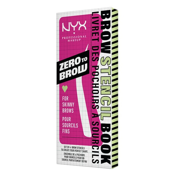 NYX Zero To Brow Stencil Book For Skinny Brows - Branded Beauty