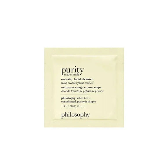 PHILOSOPHY PURITY MADE SIMPLE ONE STEP FACIAL CLEANSER 1.5ML - Branded Beauty