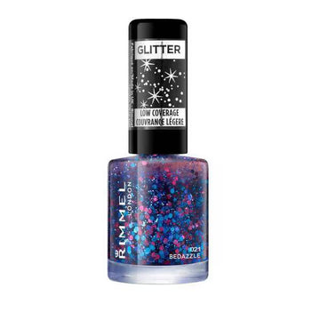 Rimmel Glitter Low Coverage Nail Polish - 021 Bedazzle