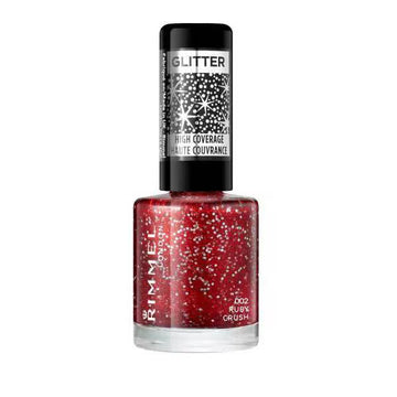 Rimmel Glitter High Coverage Nail Polish - 002 Ruby Crush