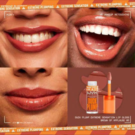 NYX Duck Plump High Pigment Lip Gloss - 05 Brown Of Applause - 0
