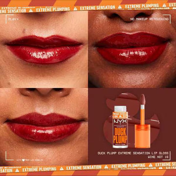 NYX Duck Plump High Pigment Lip Gloss - 16 Wine Not? - 0