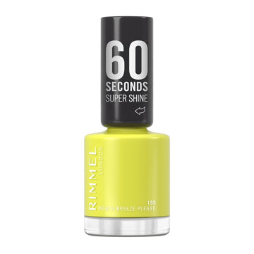 Rimmel 60 Seconds Super Shine Nail Polish - 155 Beach Breeze Please - Branded Beauty