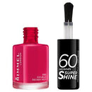 Rimmel 60 Seconds Super Shine Nail Polish - 310 Double Decker Red - Branded Beauty