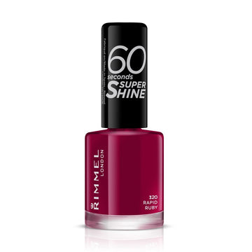 Rimmel 60 Seconds Super Shine Nail Polish - 320 Rapid Ruby - Branded Beauty