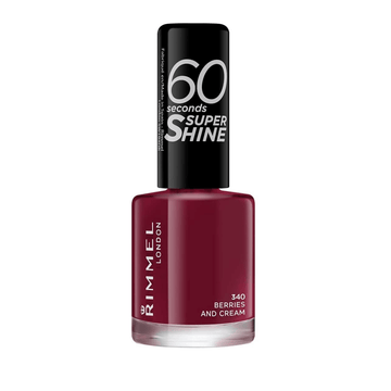 Rimmel 60 Seconds Super Shine Nail Polish - 340 Berries And Cream - Branded Beauty