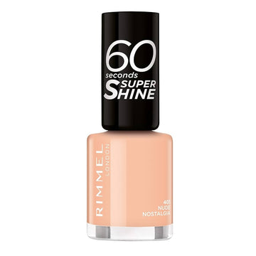 Rimmel 60 Seconds Super Shine Nail Polish - 401 Nude Nostalgia - Branded Beauty