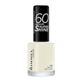 Rimmel 60 Seconds Super Shine Nail Polish - 703 White Hot Love - Branded Beauty