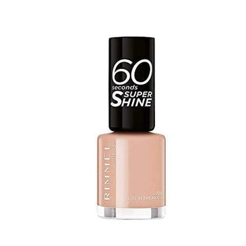 Rimmel 60 Seconds Super Shine Nail Polish - 708 Kiss In The Nude - Branded Beauty