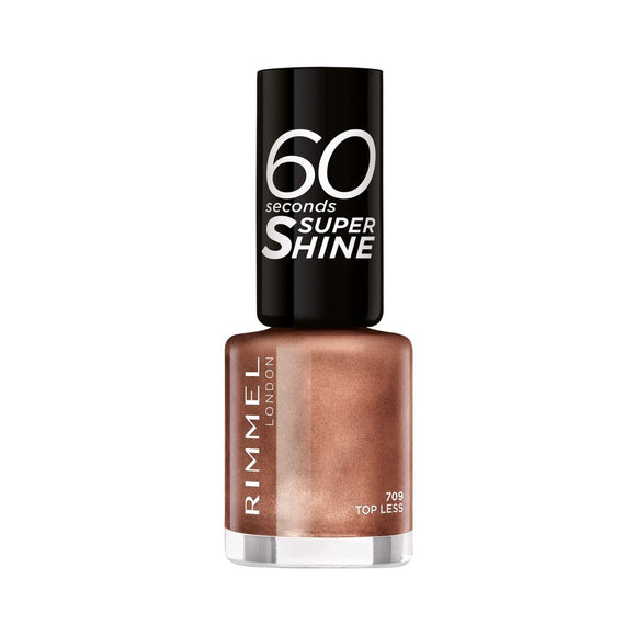 Rimmel 60 Seconds Super Shine Nail Polish - 709 Top Less - Branded Beauty