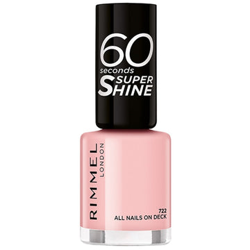 Rimmel 60 Seconds Super Shine Nail Polish - 722 All Nails On Deck - Branded Beauty
