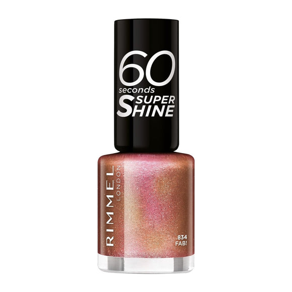 Rimmel 60 Seconds Super Shine Nail Polish - 834 Fab! - Branded Beauty
