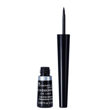 Rimmel Exaggerate Liquid Eye Liner - 001 Black - Branded Beauty