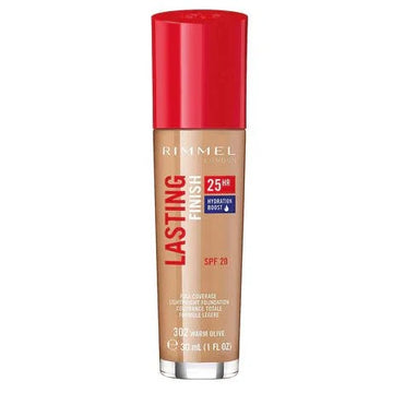 Rimmel Lasting Finish 25 Hours Foundation - 302 Warm Olive - Branded Beauty