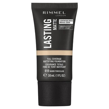 Rimmel Lasting Matte Foundation - 010 Warm Porcelain - Branded Beauty