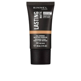 Rimmel Lasting Matte Foundation - 203 True Beige - Branded Beauty