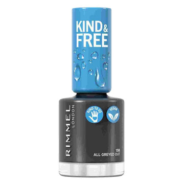 Rimmel London Kind & Free Nail Polish - 158 All Greyed Out - Branded Beauty