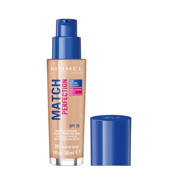 Rimmel Match Perfection Foundation - 201 Classic Beige - Branded Beauty