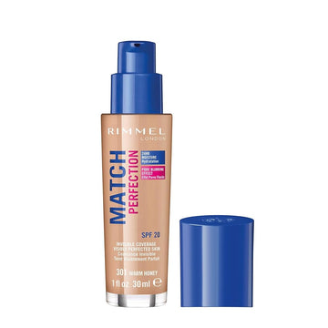Rimmel Match Perfection Foundation - 301 Warm Honey - Branded Beauty