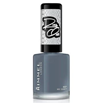 Rimmel Rita Ora 60 Seconds Super Shine Nail Polish - 807 My Grey - Branded Beauty