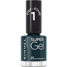 Rimmel Super Gel Nail Polish - 068 Beach House Blue - Branded Beauty