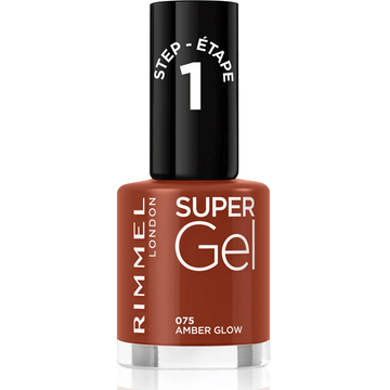 Rimmel Super Gel Nail Polish - 075 Amber Glow - Branded Beauty