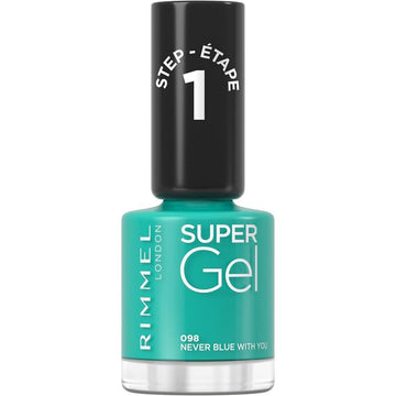 Rimmel Super Gel Nail Polish - 098 Never Blue With You - Branded Beauty