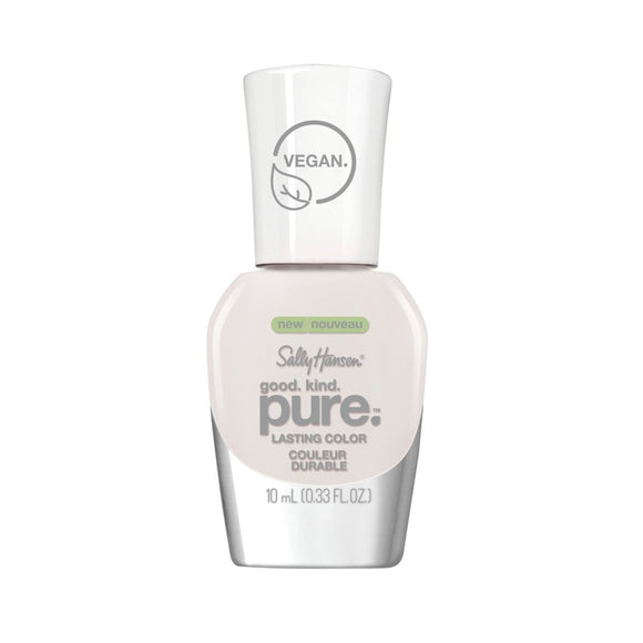 Sally Hansen Good Kind Pure Lasting Color Nail Polish - 110 White Tea Sheer - Branded Beauty