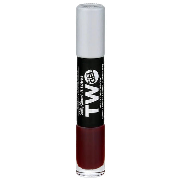 Sally Hansen It Takes Two Nail Color And Top Coat - 980 Can't Beet Royalty - Branded Beauty